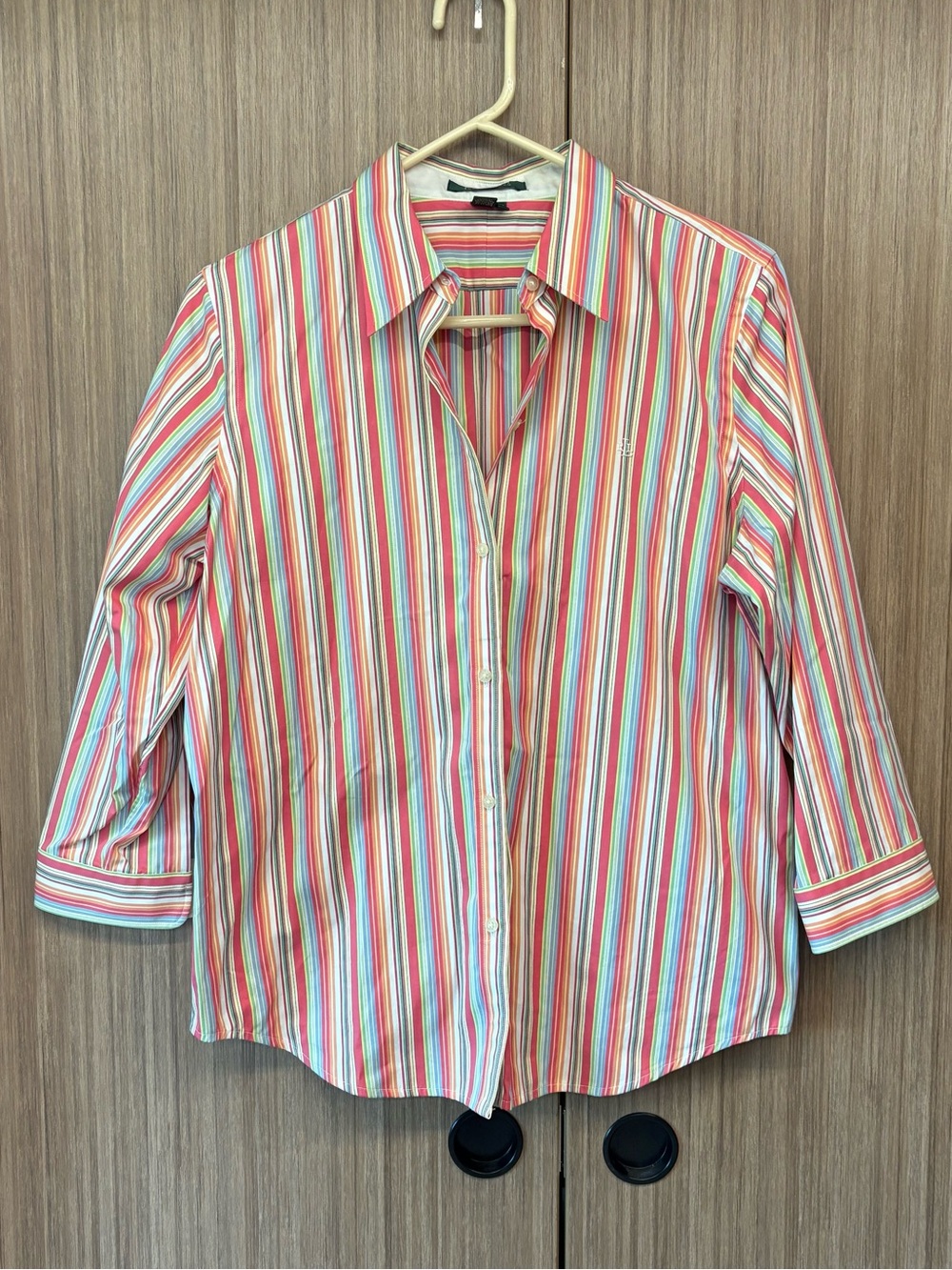 Lauren Ralph Lauren Multi-Stripe Button-Down Shirt